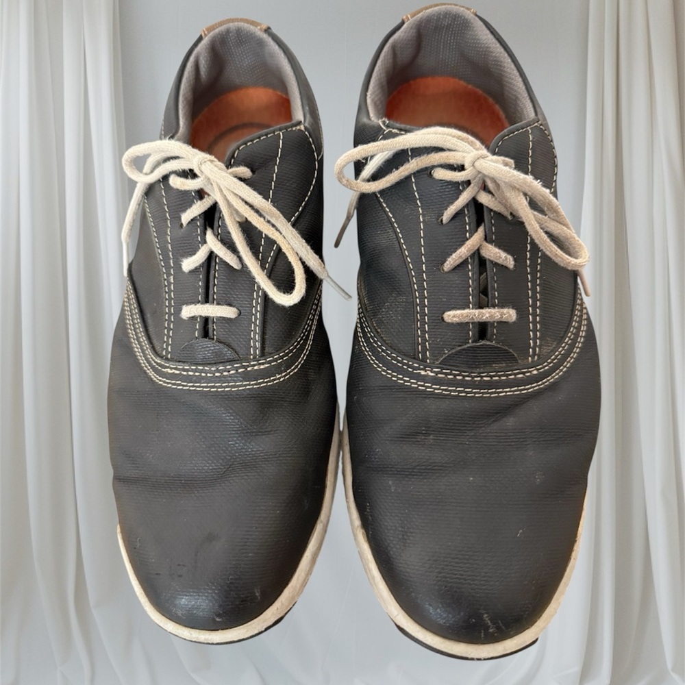 FootJoy Men's FJ Contour 54263 Spike less Black Leather Golf Shoes US 8M